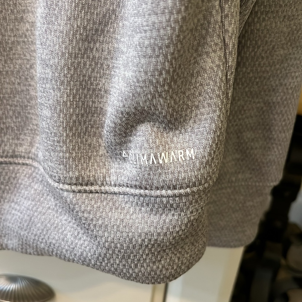 Adidas Men'sGray Hoodie Sweatshirt Logo for Creators Kangaroo Pocket Size Medium - Picture 7 of 7